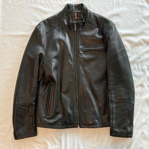 Men’s Cole Haan Black Leather Jacket